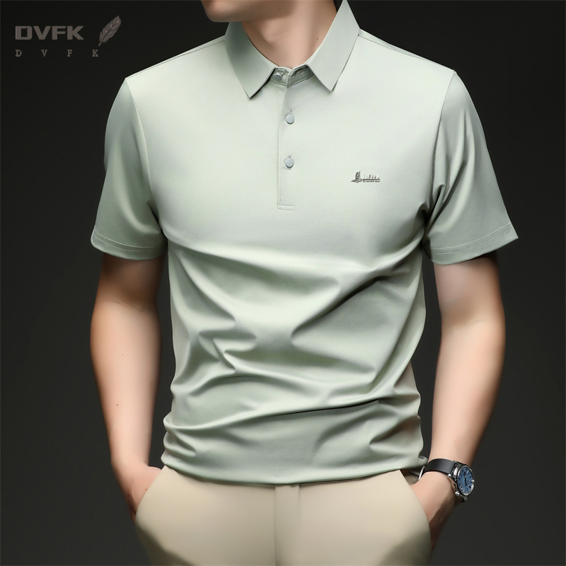 Men Formal Wear Top - Men's Summer Polo T Shirt Short