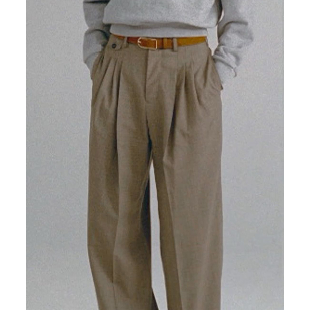 Dress Pant Flat Front - Mens Dress Pants Pleated Straight Leg