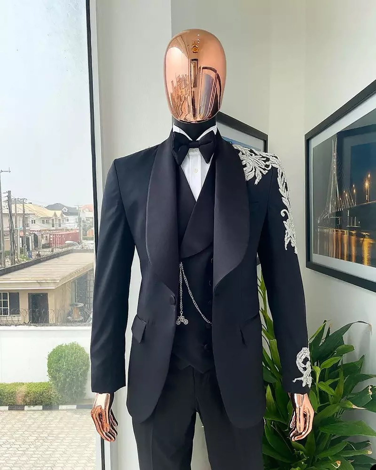 Men Formal Wear Modern - Piece Wedding Tuxedos Men Suits Applicants