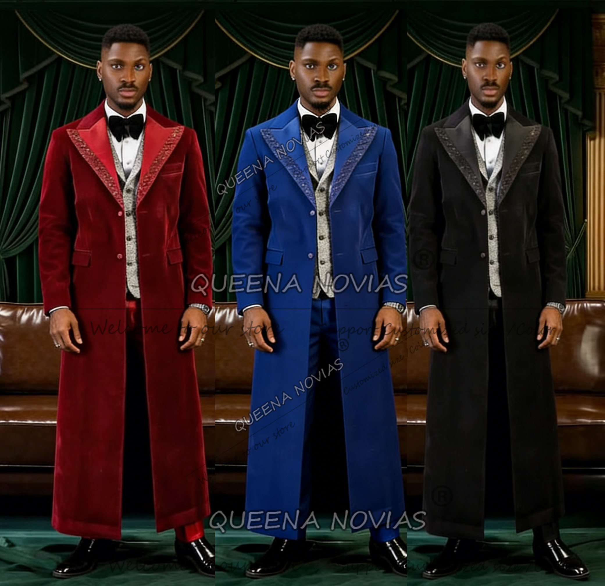 Men Formal Wear Design - Unique Design Men Suit Long Customized