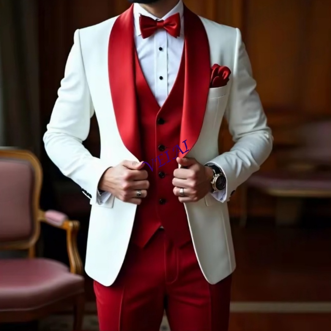CustomizedNew White And Red Me - огляд і ціна Men'S Formal Wear Accessories