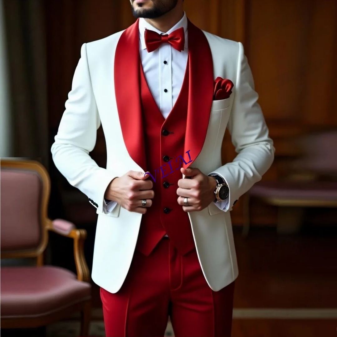 CustomizedNew White And Red Me - огляд і ціна Men'S Formal Wear Accessories