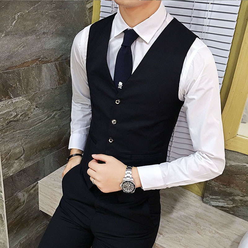 Men British Slim Fit Suit Vest - огляд і ціна Elegant Formal Men'S Wear
