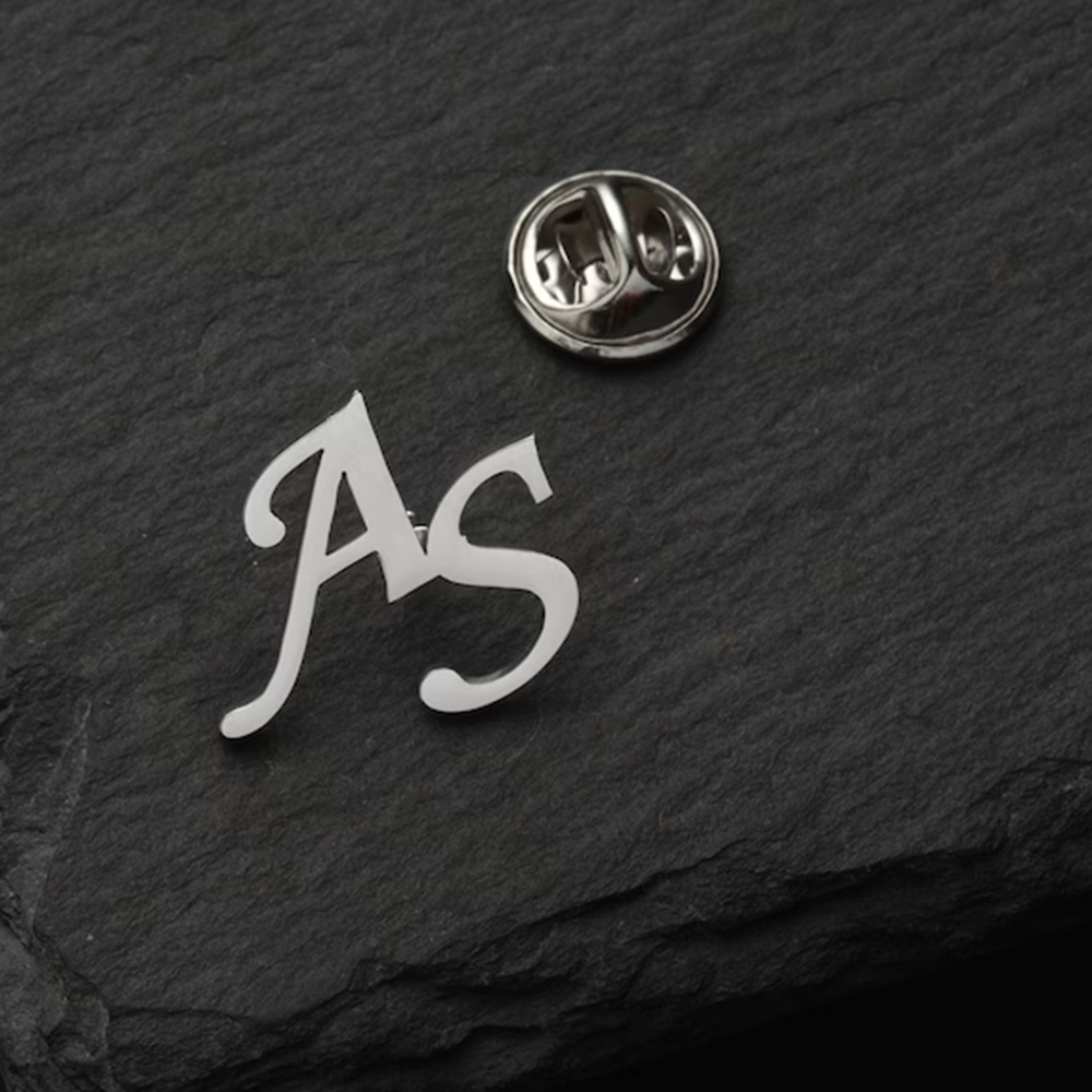 Custom Initials Brooch for Men - огляд і ціна Tuxedo Lapel Pin
