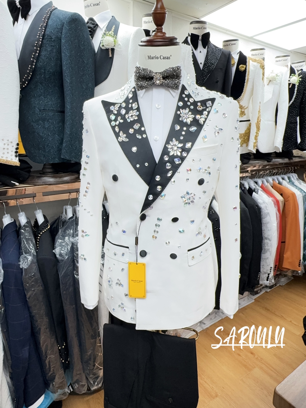 2025 Sparkly In Stock Crystals - огляд і ціна Elegant Formal Men'S Wear