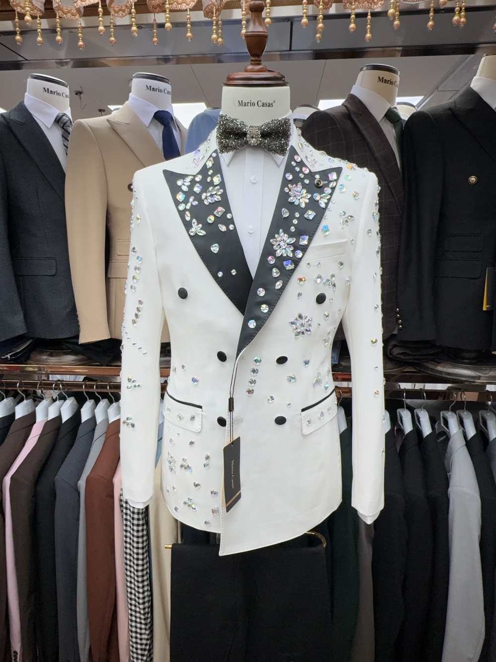 2025 Sparkly In Stock Crystals - огляд і ціна Elegant Formal Men'S Wear