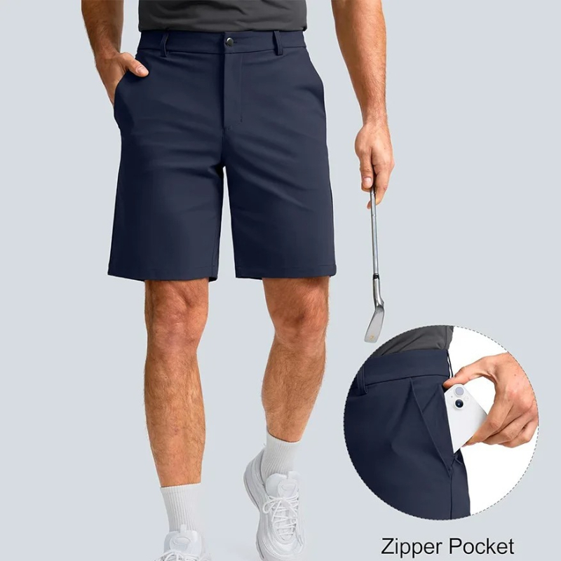 Summer Golf Shorts Men Stretch - огляд і ціна Dress Pant Flat Front