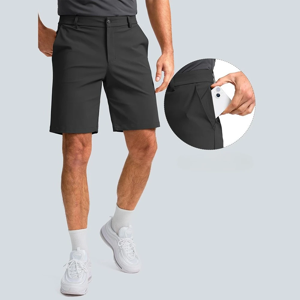 Summer Golf Shorts Men Stretch - огляд і ціна Dress Pant Flat Front