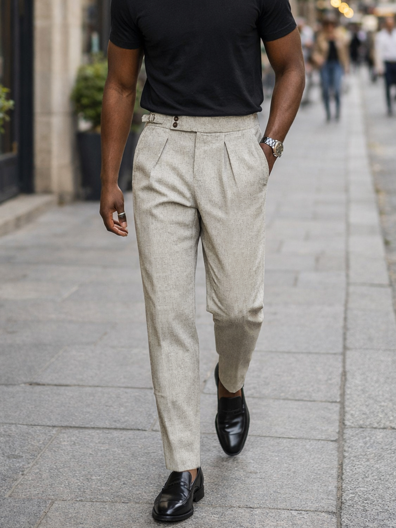 2026 Summer Linen Solid Color  - огляд і ціна Men Formal Wear Without Suit