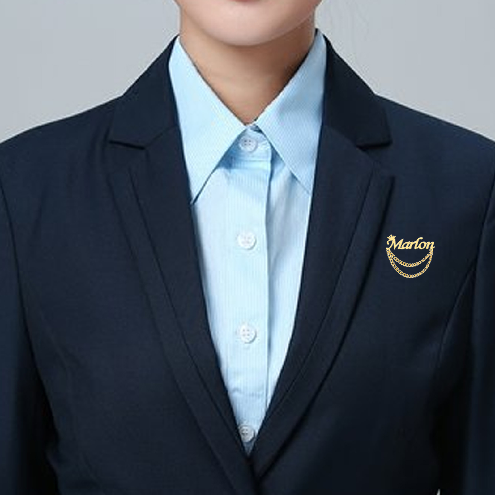 Personalized Name Brooch Custo - огляд і ціна Tuxedo Lapel Pin