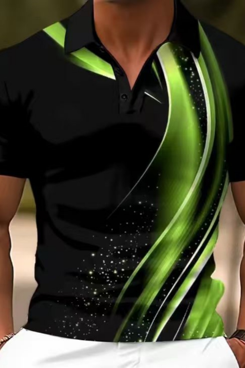 2025 Men's Geometric Golf Shir - огляд і ціна Men Formal Wear Top