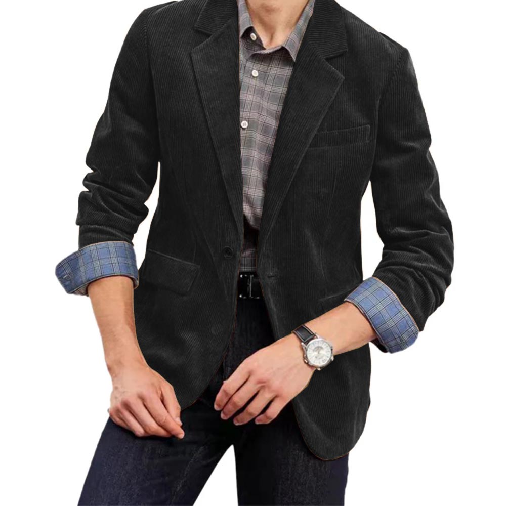 Men's Corduroy Suit Jacket Sin - огляд і ціна Elegant Formal Men'S Wear