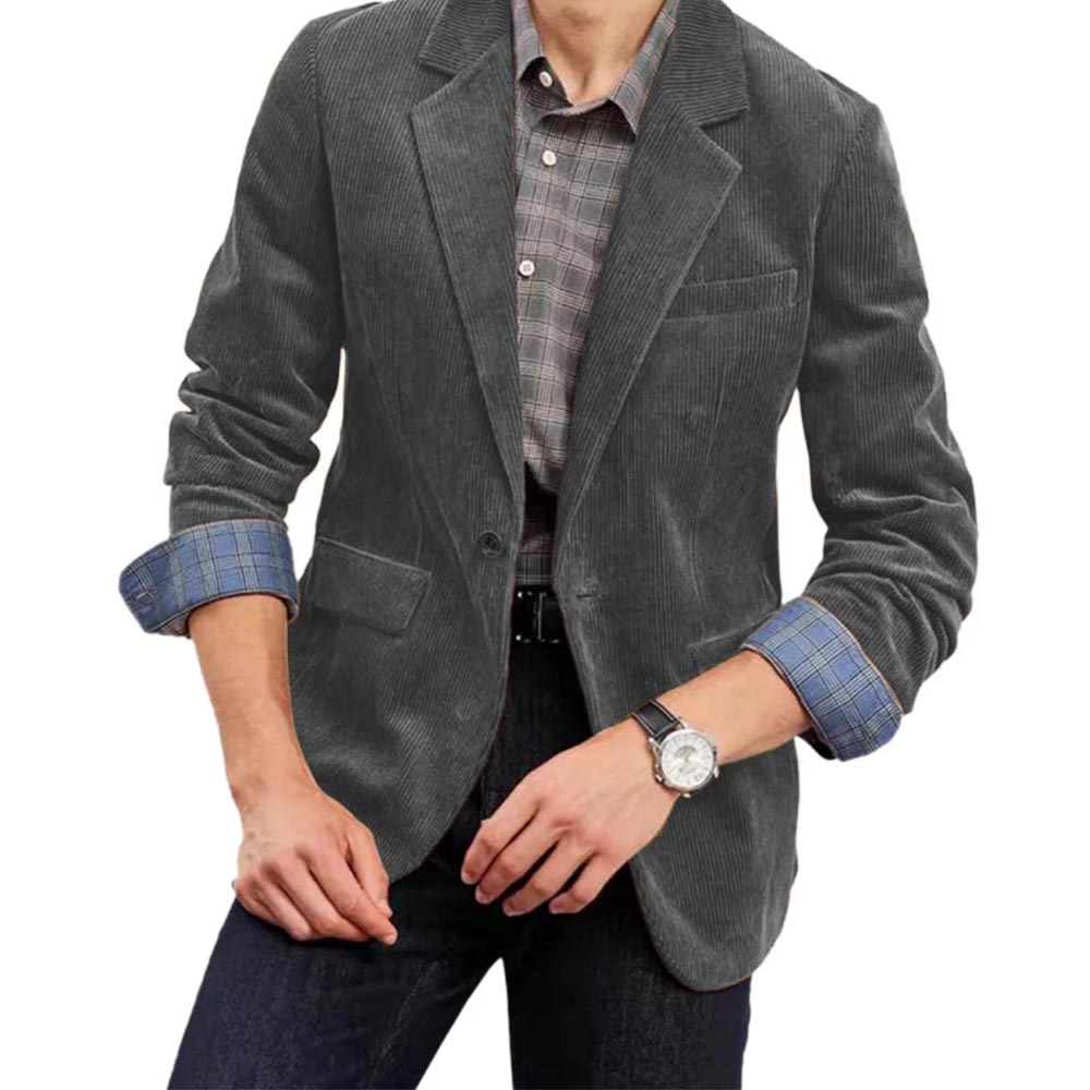 Men's Corduroy Suit Jacket Sin - огляд і ціна Elegant Formal Men'S Wear
