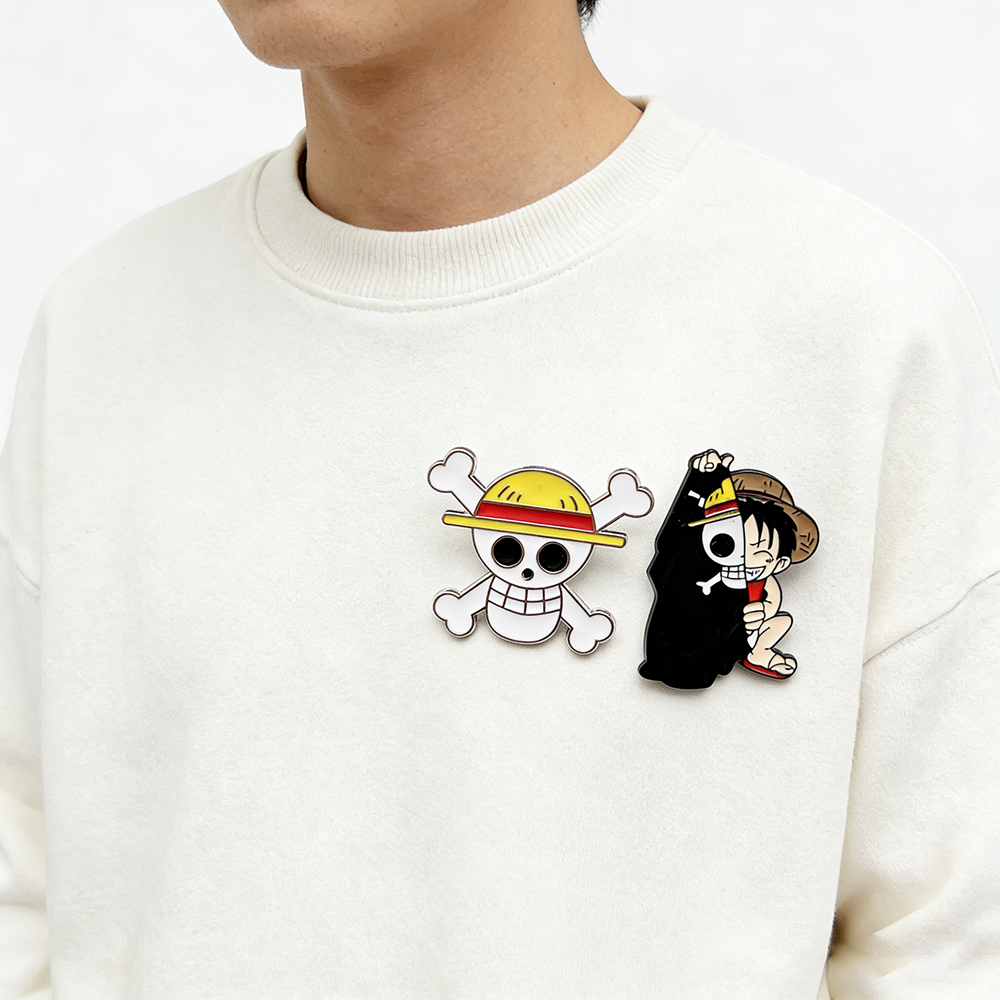 2pcs One Piece  Anime Lapel Pi - огляд і ціна Tuxedo Lapel Pin