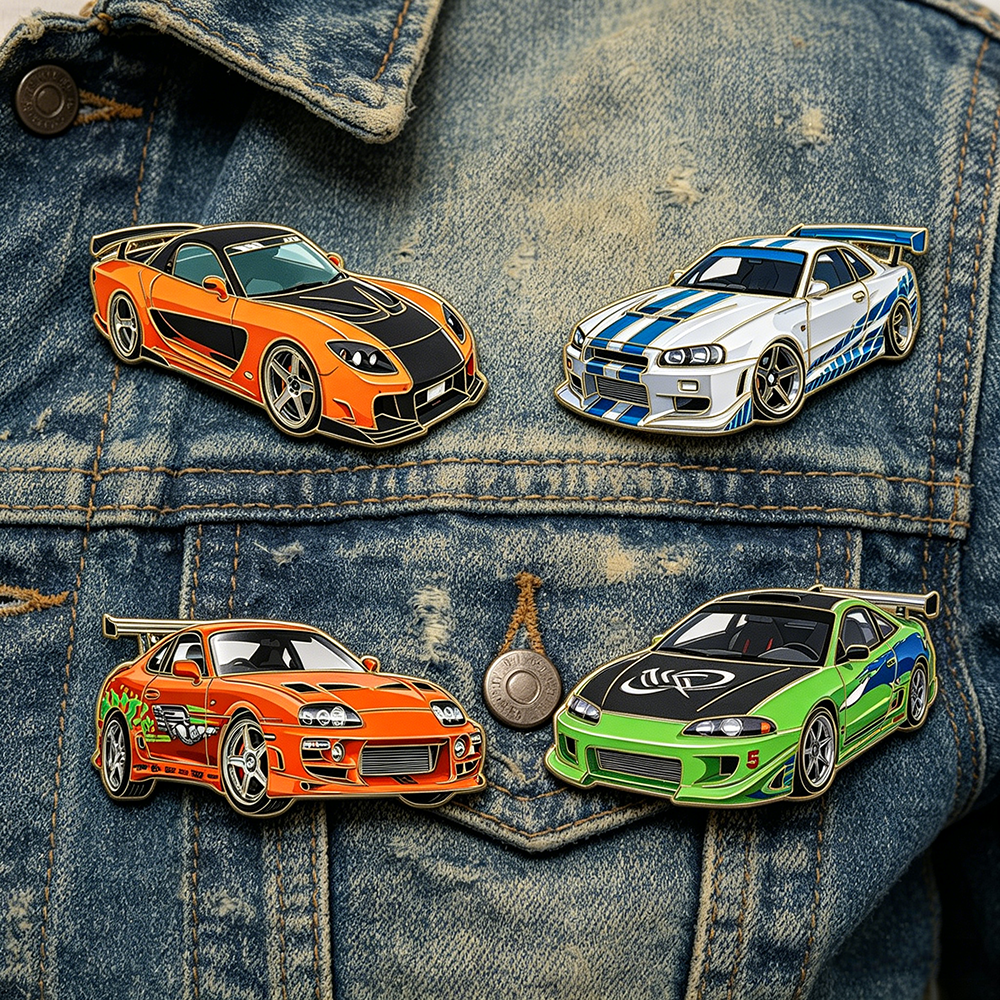 4pcs The Fast and the Furious  - огляд і ціна Tuxedo Lapel Pin