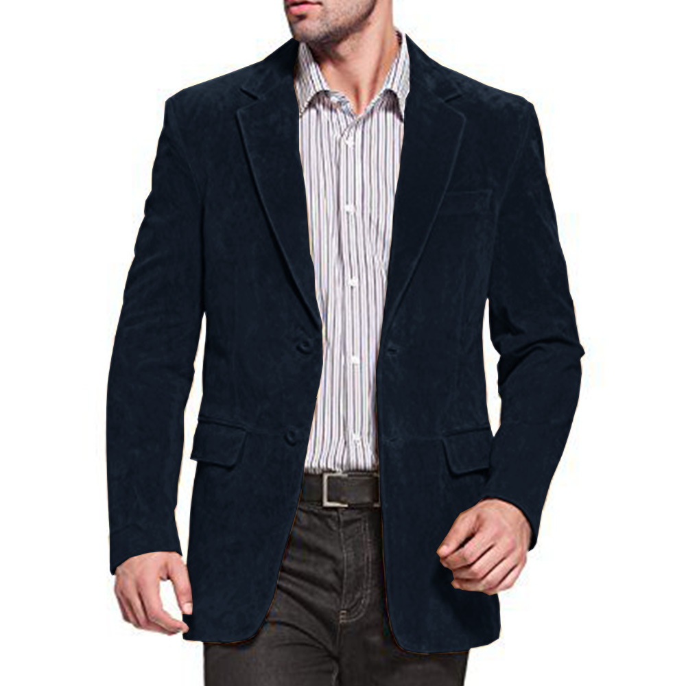 Men's Faux Suede Jacket Comfor - огляд і ціна Men Formal Wear Shop