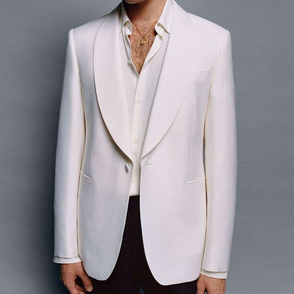 Men’s Suit Jacket Shawl Lapel  - огляд і ціна Elegant Formal Men'S Wear