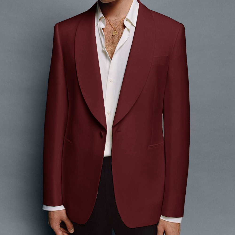 Men’s Suit Jacket Shawl Lapel  - огляд і ціна Elegant Formal Men'S Wear