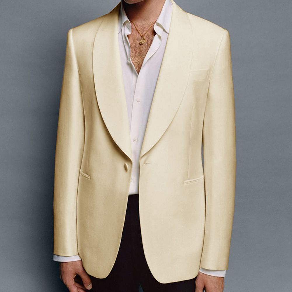 Men’s Suit Jacket Shawl Lapel  - огляд і ціна Elegant Formal Men'S Wear