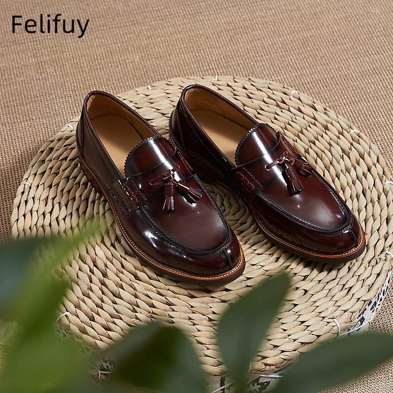 New Brown Men Flat Loafers Cow - огляд і ціна Men'S Formal Wear In Wedding