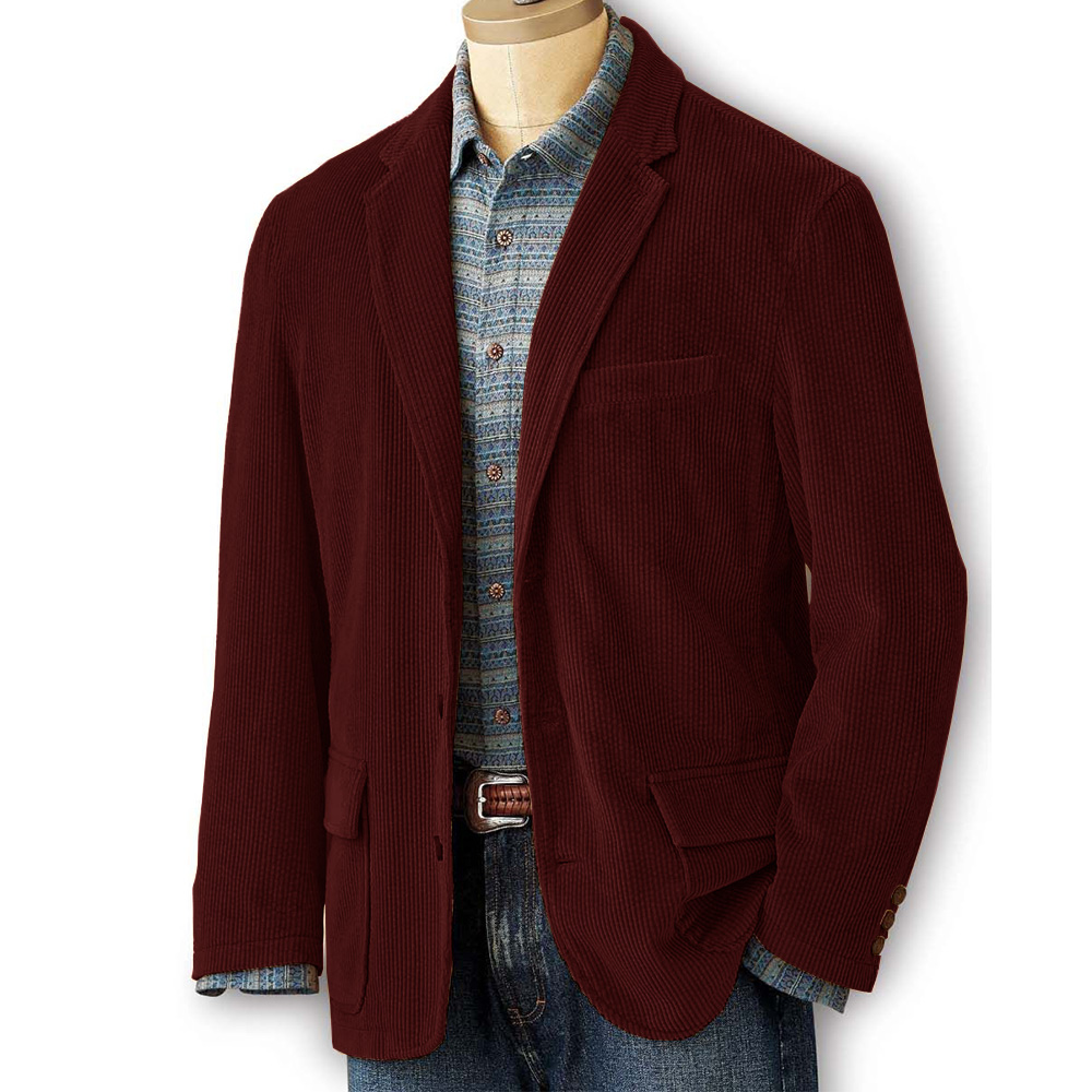 Mens Corduroy Blazer Suit Jack - огляд і ціна Men Formal Wear Without Suit