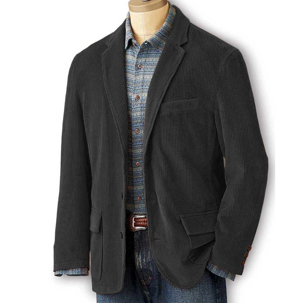 Mens Corduroy Blazer Suit Jack - огляд і ціна Men Formal Wear Without Suit