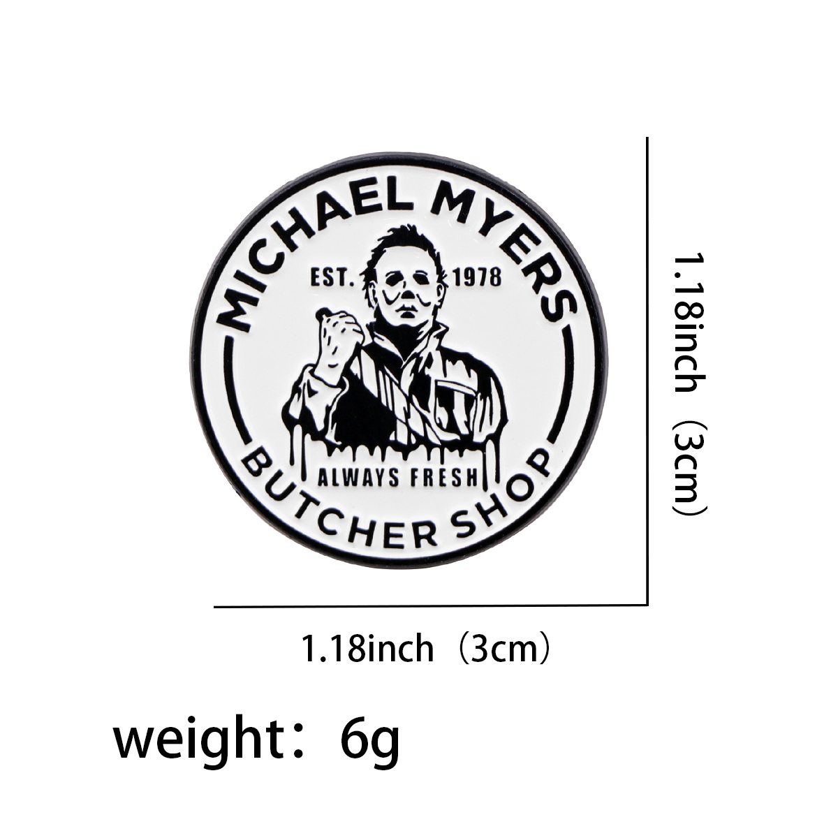 Horror Movie Killer Lapel Pins - огляд і ціна Tuxedo Lapel Pin