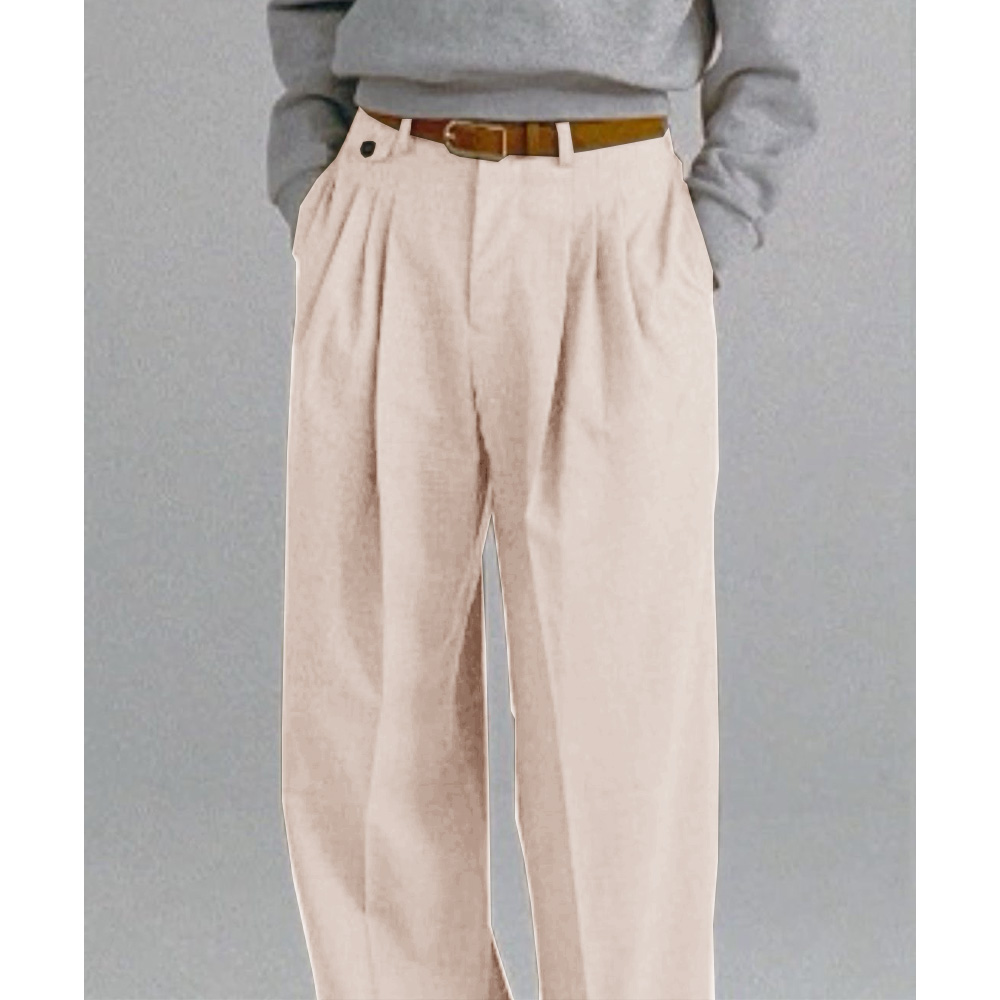 Mens Dress Pants Pleated Strai - огляд і ціна Dress Pant Flat Front