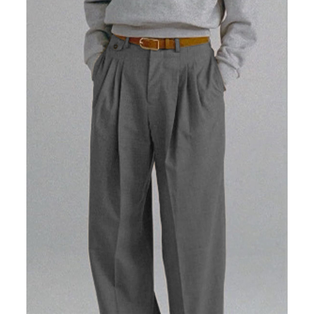 Mens Dress Pants Pleated Strai - огляд і ціна Dress Pant Flat Front