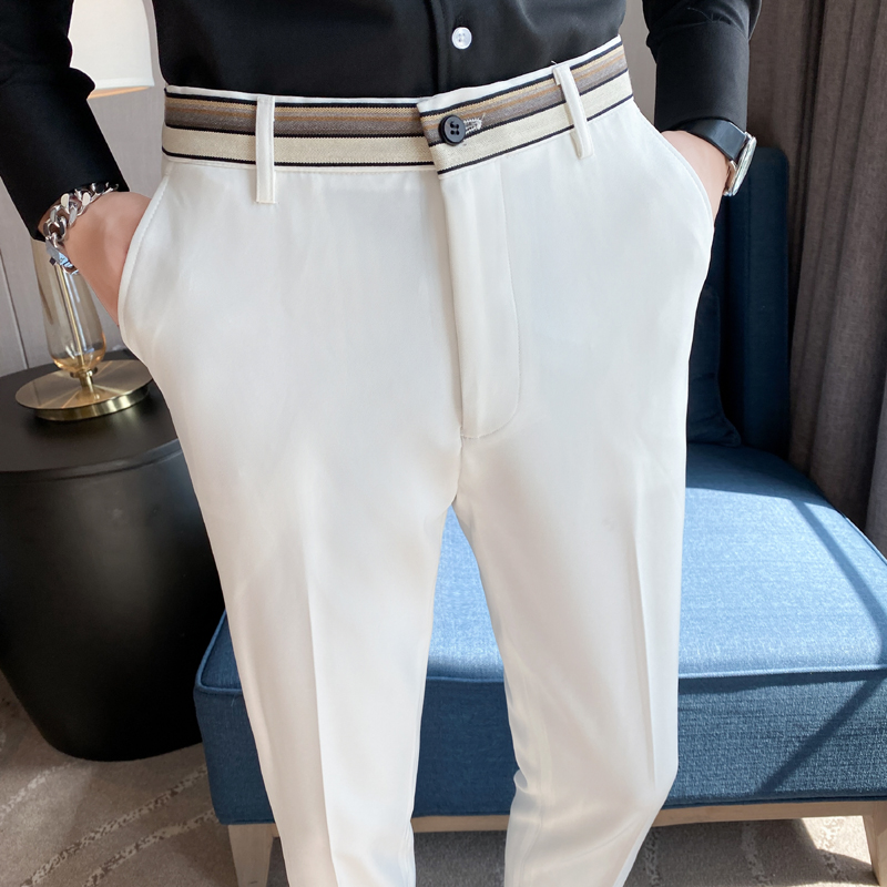 Fashion Waist Stripes Suit Pan - огляд і ціна Men'S Formal Wear Accessories