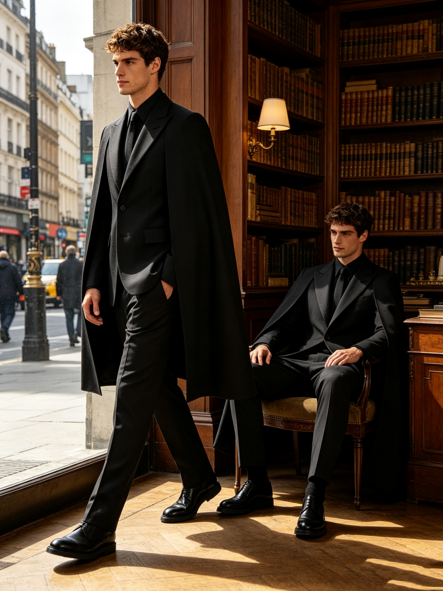 Designer Black Wrap Men Suit S - огляд і ціна Men Formal Wear Design