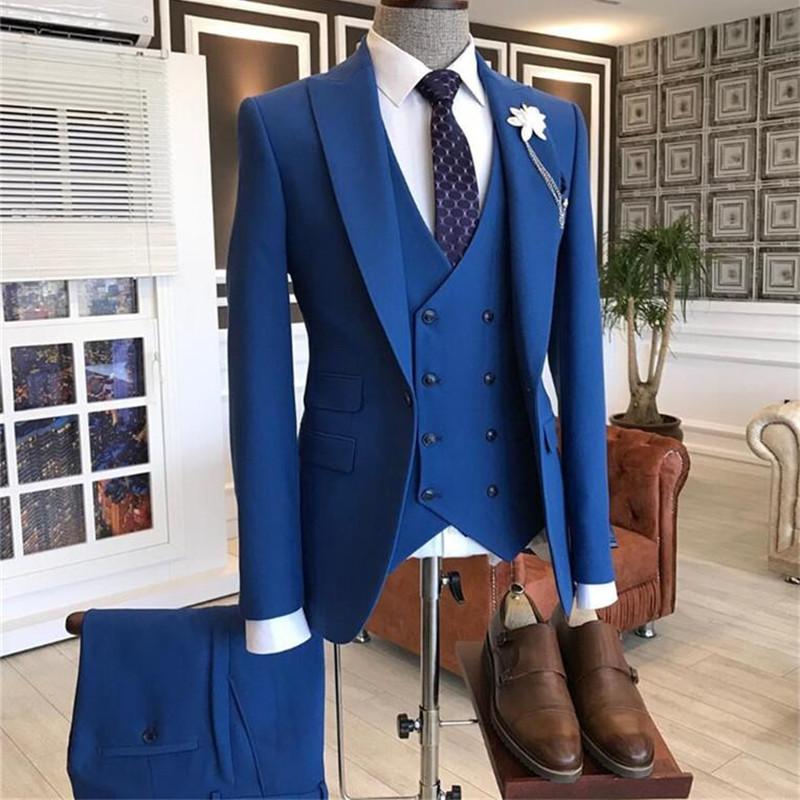 2021 Burgundy Double Breasted  - огляд і ціна Men'S Formal Wear In Wedding