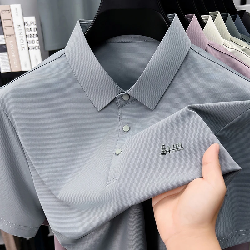 Men's Business Casual Polo Shi - огляд і ціна Men Formal Wear Top