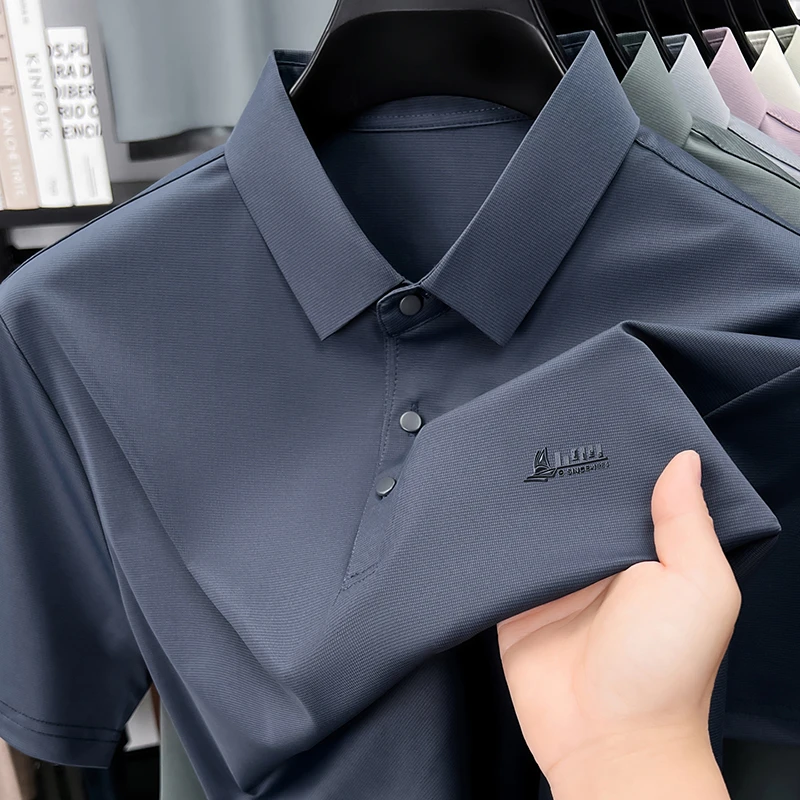 Men's Business Casual Polo Shi - огляд і ціна Men Formal Wear Top