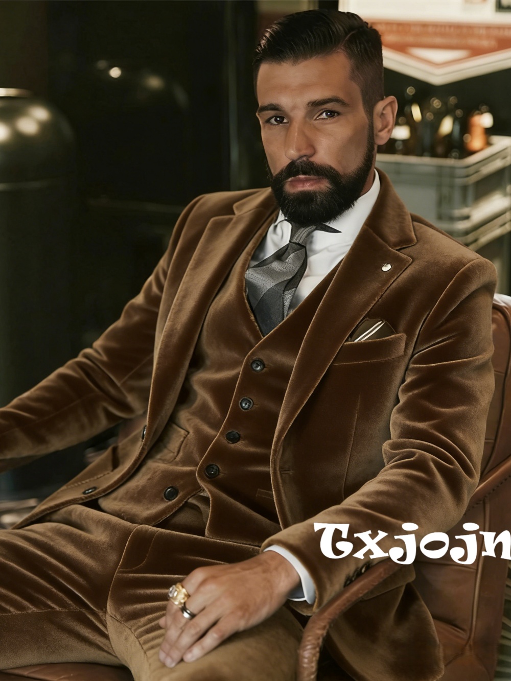Men's Velvet Suits 3 Pieces Da - огляд і ціна Men'S Formal Wear In Wedding