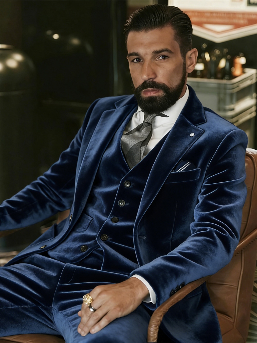 Men's Velvet Suits 3 Pieces Da - огляд і ціна Men'S Formal Wear In Wedding