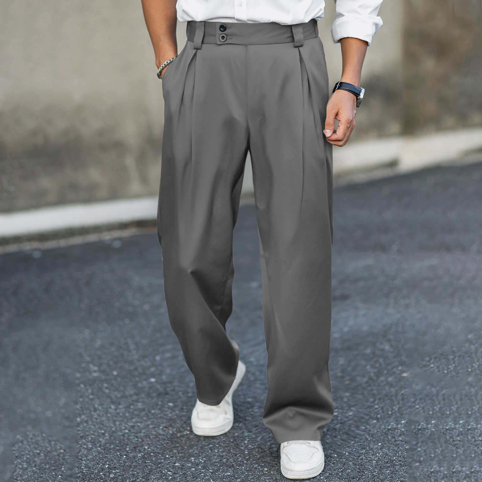 2026 Men’s Wide Leg Dress Pant - огляд і ціна Dress Pant Flat Front