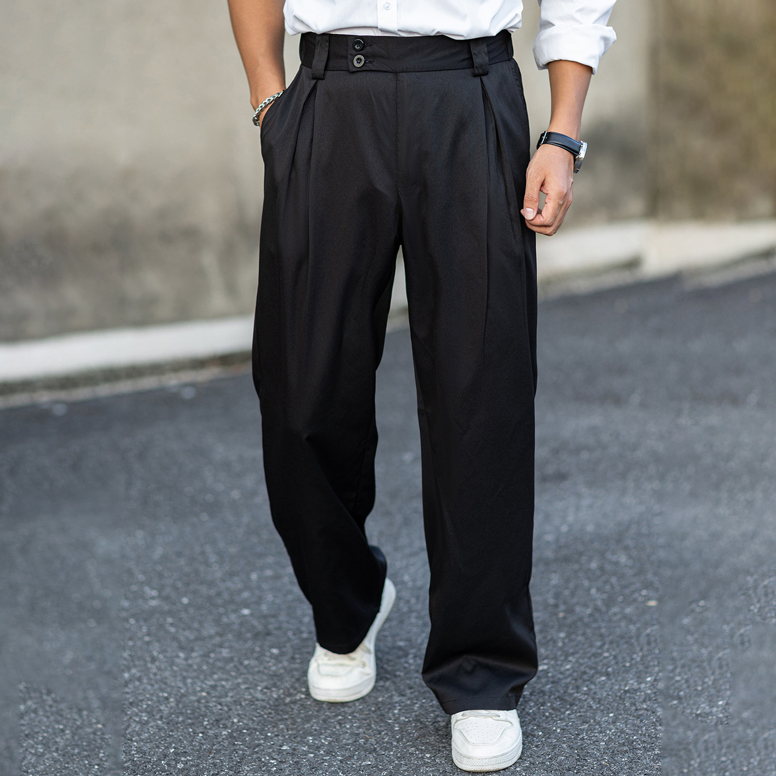 2026 Men’s Wide Leg Dress Pant - огляд і ціна Dress Pant Flat Front