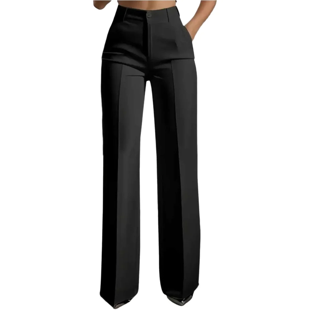Women's High Waisted Wide Leg  - огляд і ціна Dress Pant Flat Front