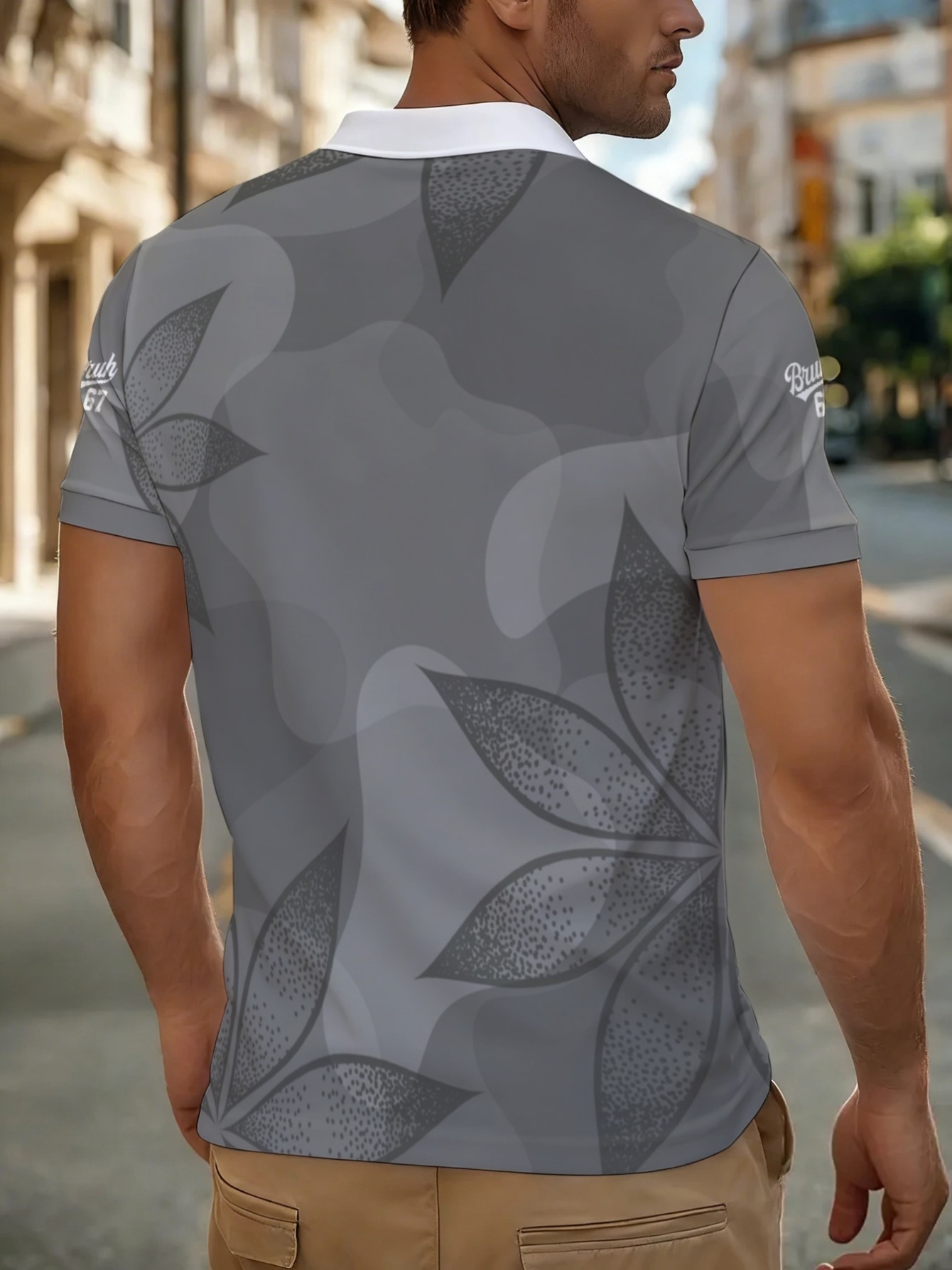 Men's Gray Polyester Shirt,Ado - огляд і ціна Men Formal Wear Design