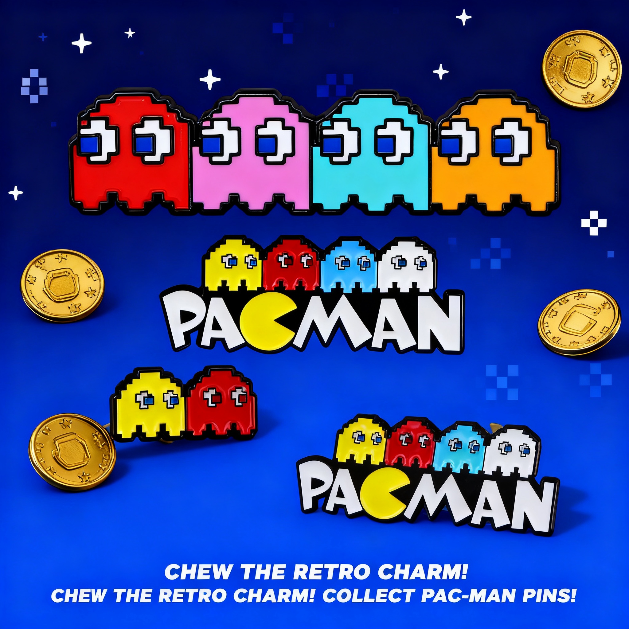Pac-Man Game Brooch Pin Badge  - огляд і ціна Tuxedo Lapel Pin
