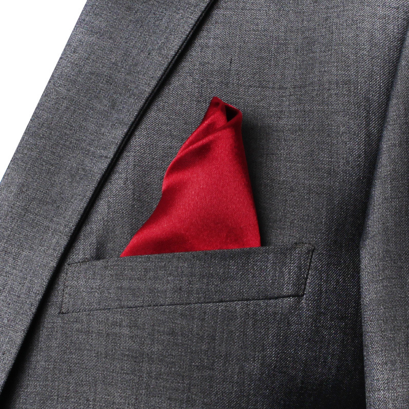 22CM Solid Color Pocket Squre  - огляд і ціна Men'S Formal Wear Accessories