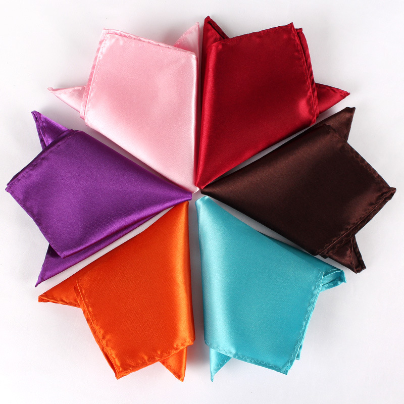 22CM Solid Color Pocket Squre  - огляд і ціна Men'S Formal Wear Accessories