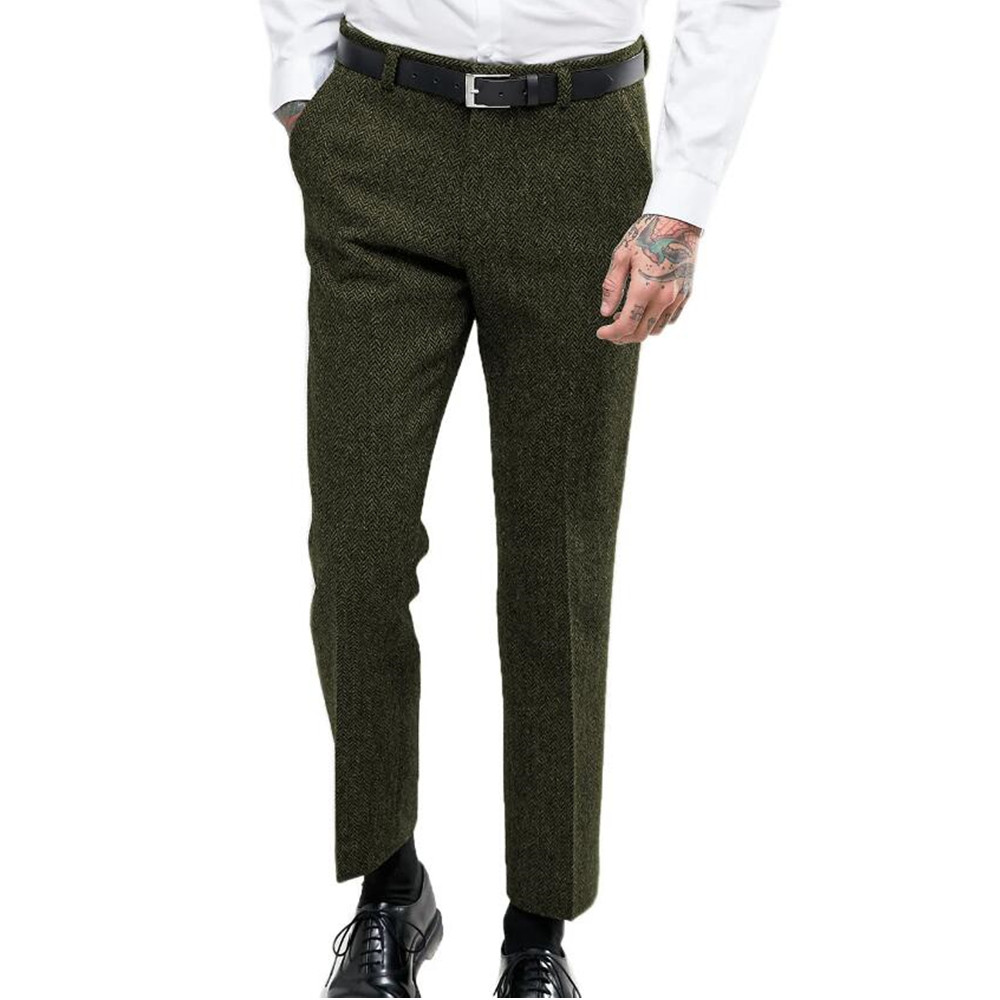 Men's Business Formal Suit Pan - огляд і ціна Dress Pant Flat Front