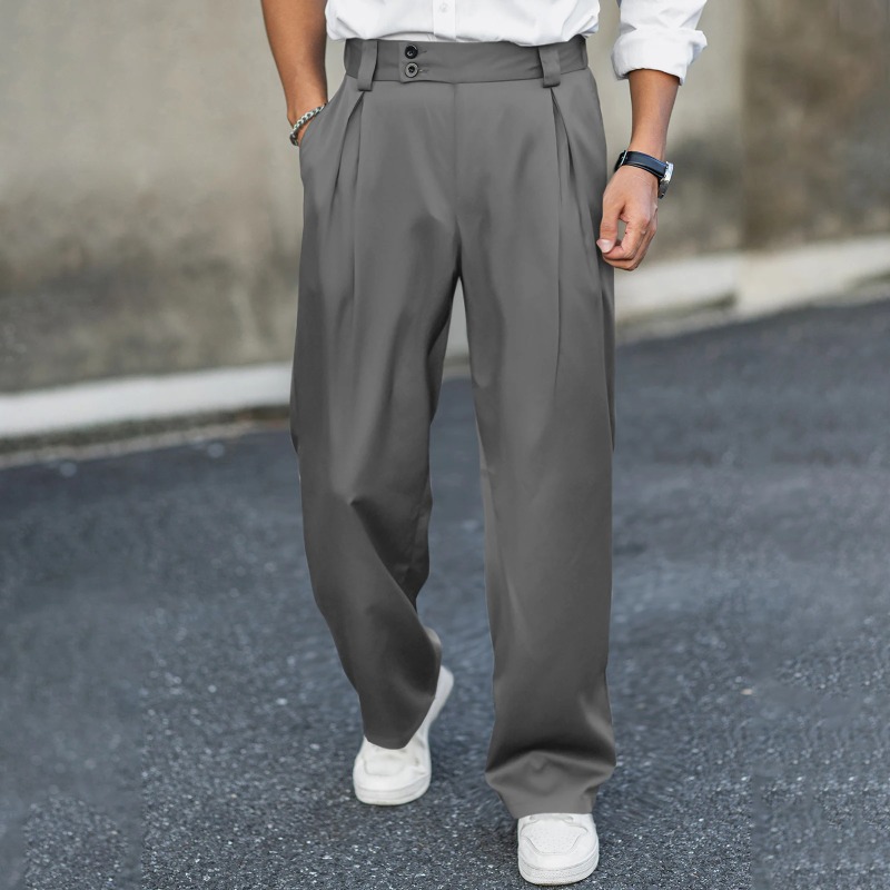 Men’s Wide Leg Dress Pants Hig - огляд і ціна Dress Pant Flat Front