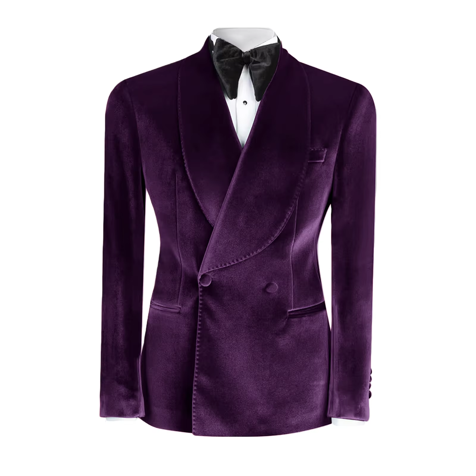 Velvet Men's Suits Blazer Doub - огляд і ціна Elegant Formal Men'S Wear